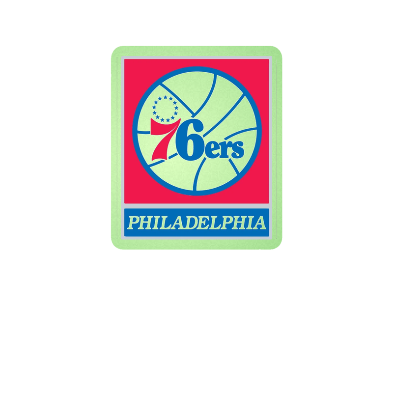 Philadelphia 76ers - Image 7 - Glow in the Dark Vinyl Sticker - Custom Size