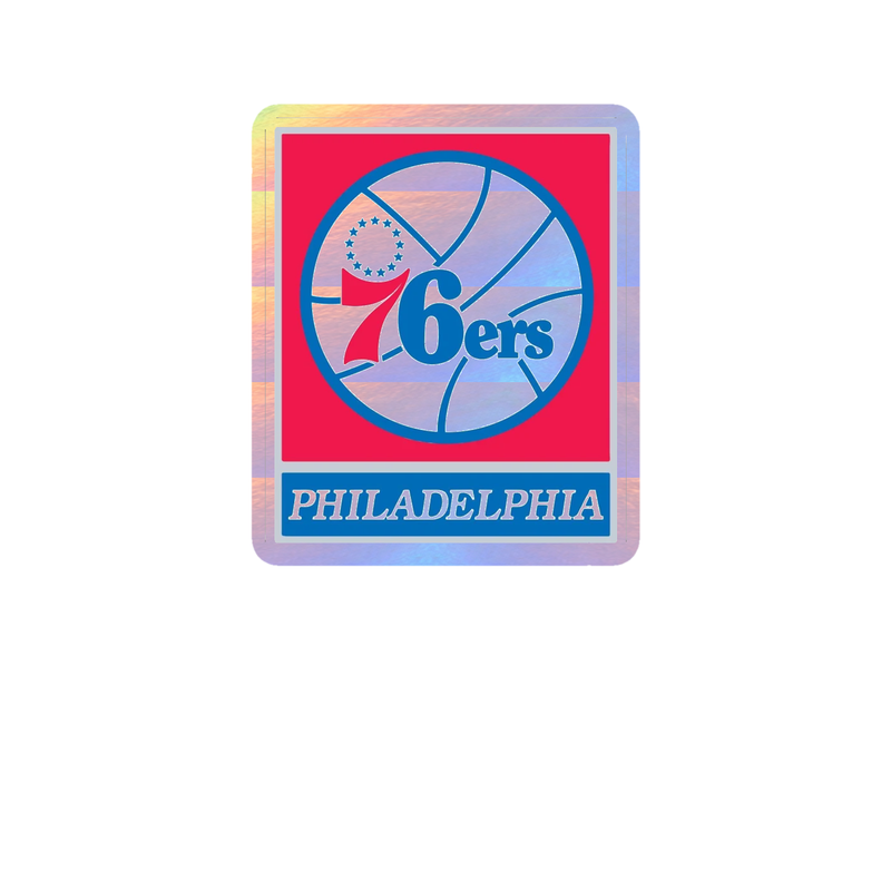 Philadelphia 76ers - Image 7 - Holographic Vinyl Sticker - Custom Size