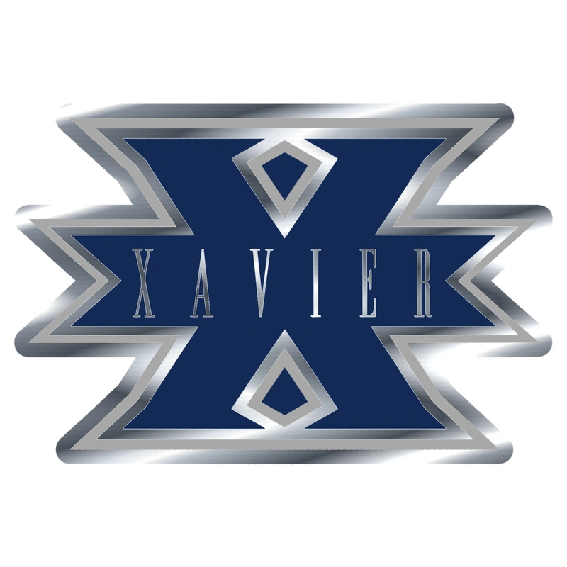 Xavier University - Image 3 - Silver Chrome Vinyl Decal - Custom Size