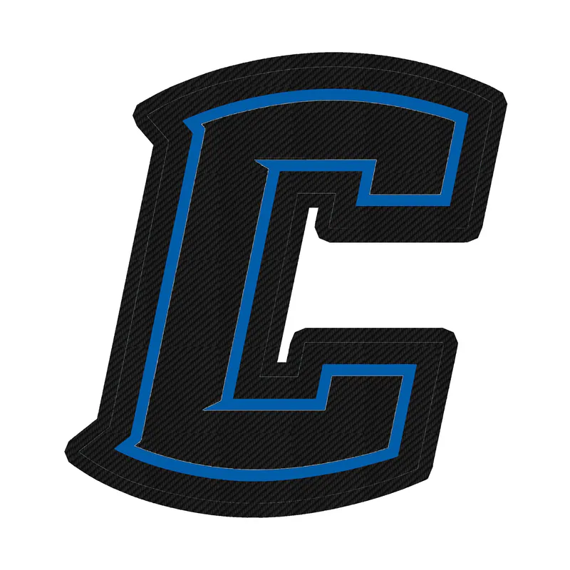 Creighton Blue Jays - C- Carbon Fiber Vinyl Decal - Custom Size