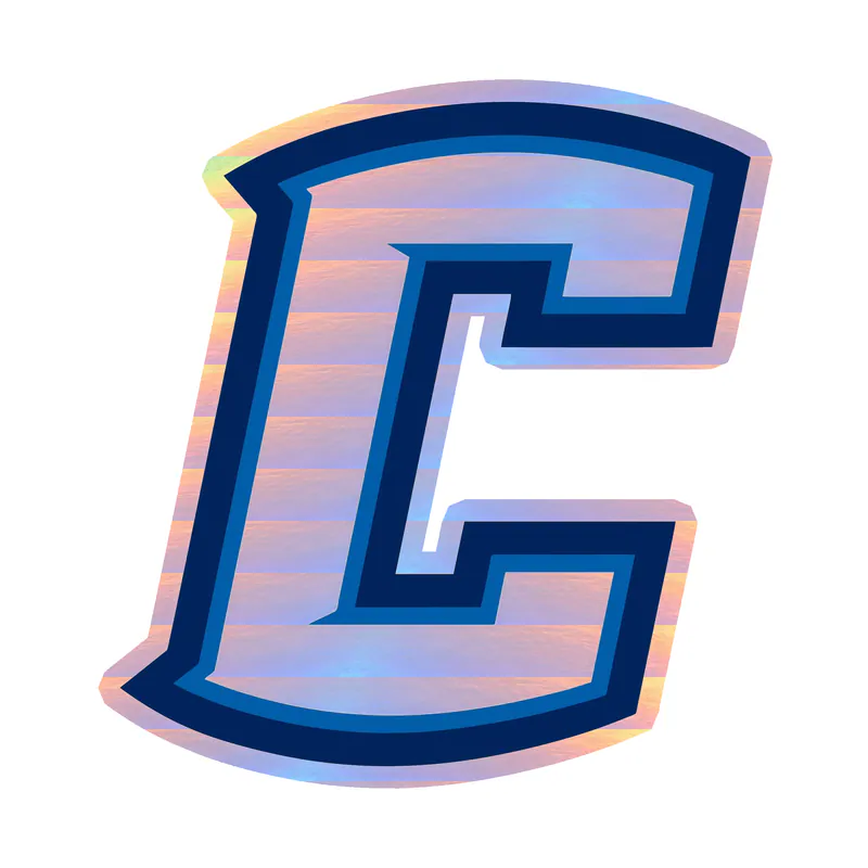 Creighton Blue Jays - C- Holographic Vinyl Decal - Custom Size