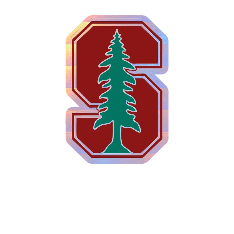 Stanford Holographic Vinyl Decal - Custom Size