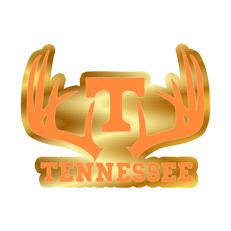 Tennessee Volunteers - Image 11 - Gold Chrome Vinyl Decal - Custom Size