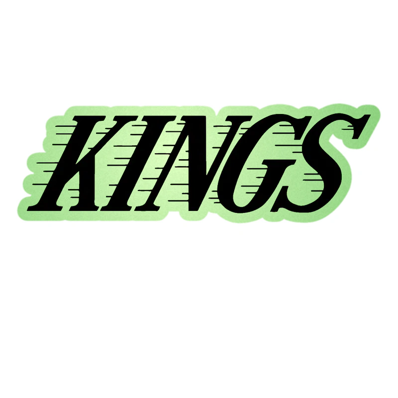 Los Angeles Kings - Kings - Glow in the Dark Vinyl Sticker - Custom Size