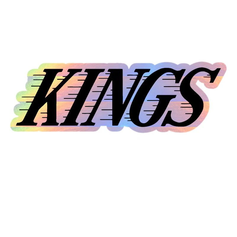 Los Angeles Kings - Kings - Holographic Vinyl Sticker - Custom Size