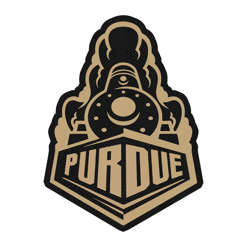 Purdue Boilermakers - Image 1 - Carbon Fiber Vinyl Sticker - Custom Size