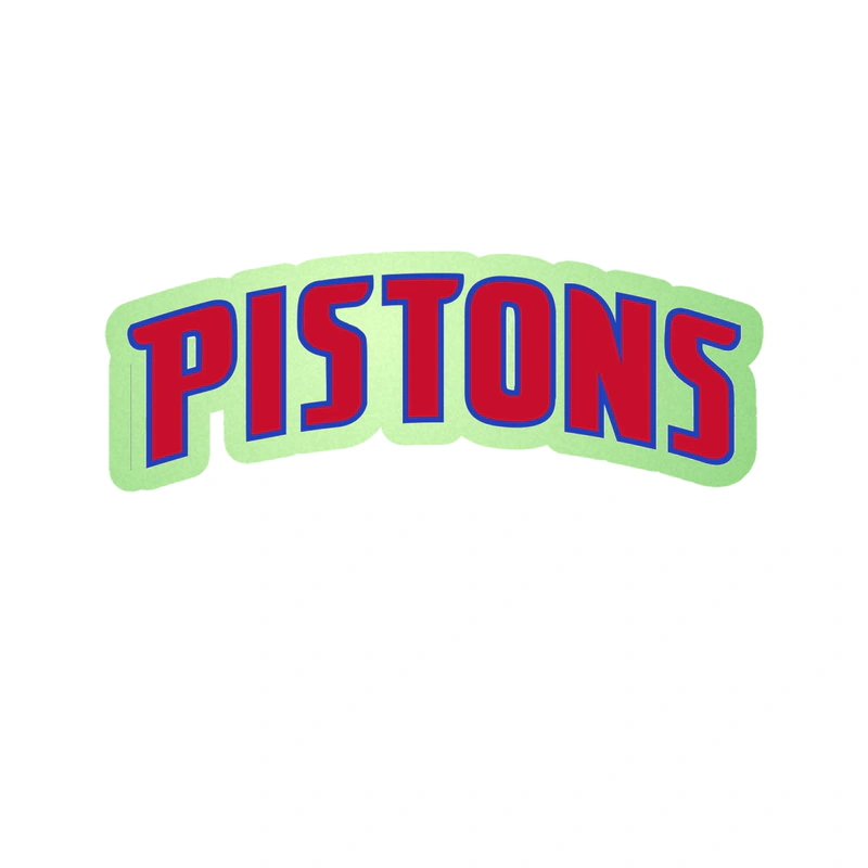 Detroit Pistons - Image 7 - Glow in the Dark Vinyl Sticker - Custom Size
