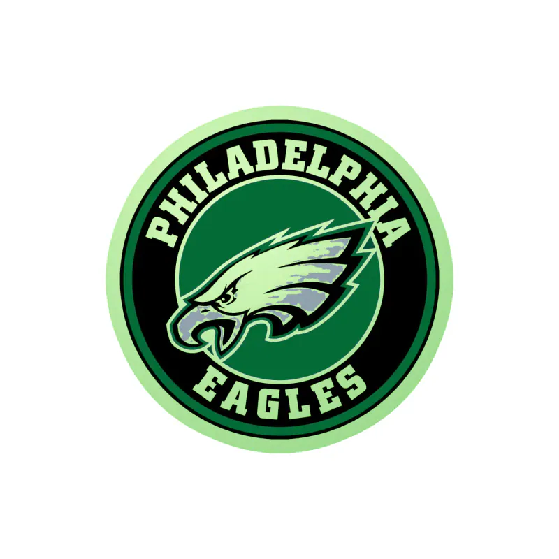 Philadelphia Eagles - Image 18 - Glow in the Dark Vinyl Sticker - Custom Size