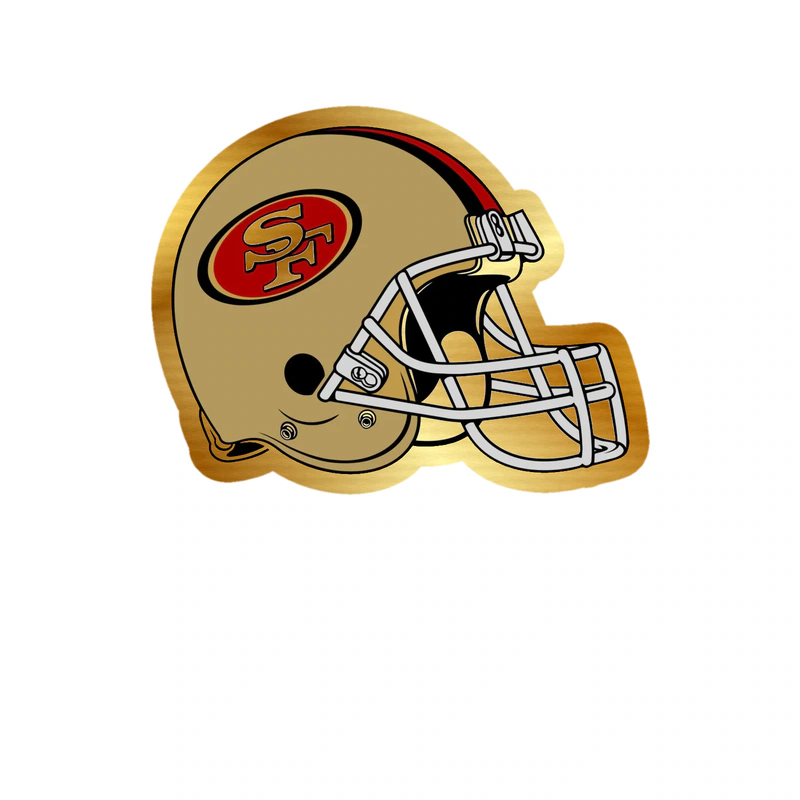 San Francisco 49ers - Image 8 - Gold Chrome Vinyl Sticker - Custom Size