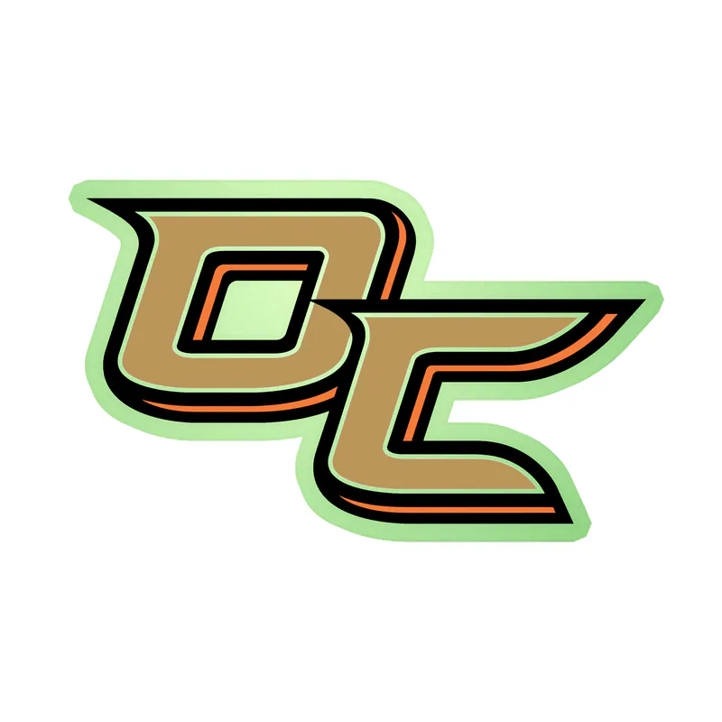 Anaheim Ducks - DC - Glow in the Dark Vinyl Sticker - Custom Size