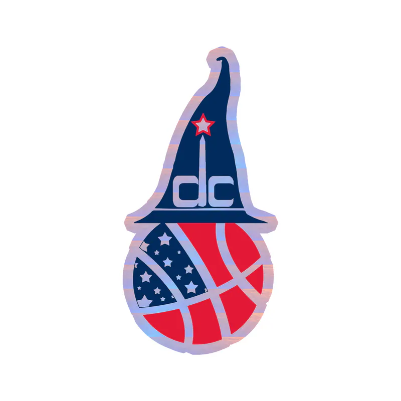 Washington Wizards - Image 2 - Holographic Vinyl Sticker - Custom Size