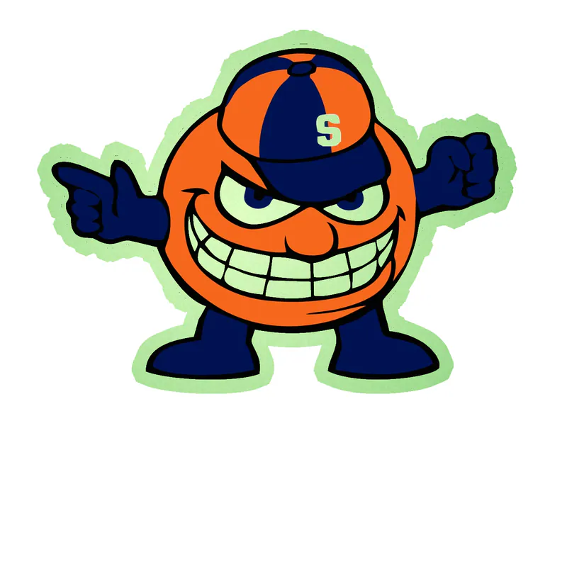 Syracuse Orange Full-Color - Image 2 - Glow in the Dark Vinyl Decal - Custom Size