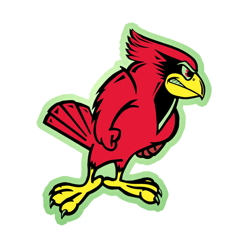 Illinois State University - Glow in the Dark Vinyl Sticker - Custom Size