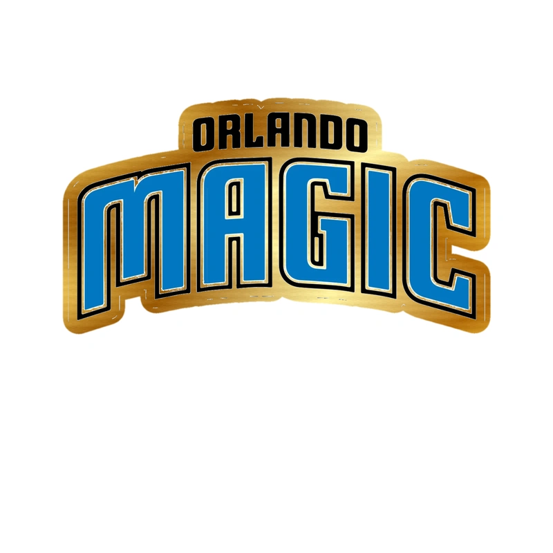 Orlando Magic - Image 5 - Gold Chrome Vinyl Sticker - Custom Size
