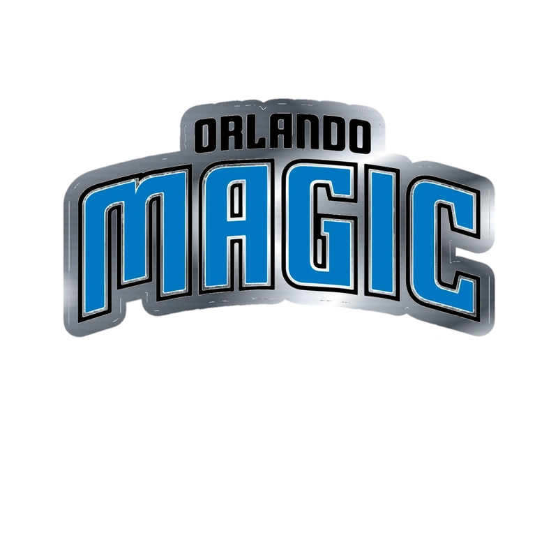 Orlando Magic - Image 5 - Silver Chrome Vinyl Sticker - Custom Size