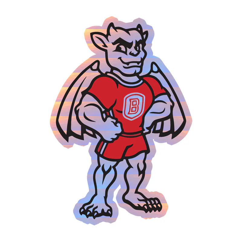 Bradley Braves - Image 2 - Holographic Vinyl Decal - Custom Size