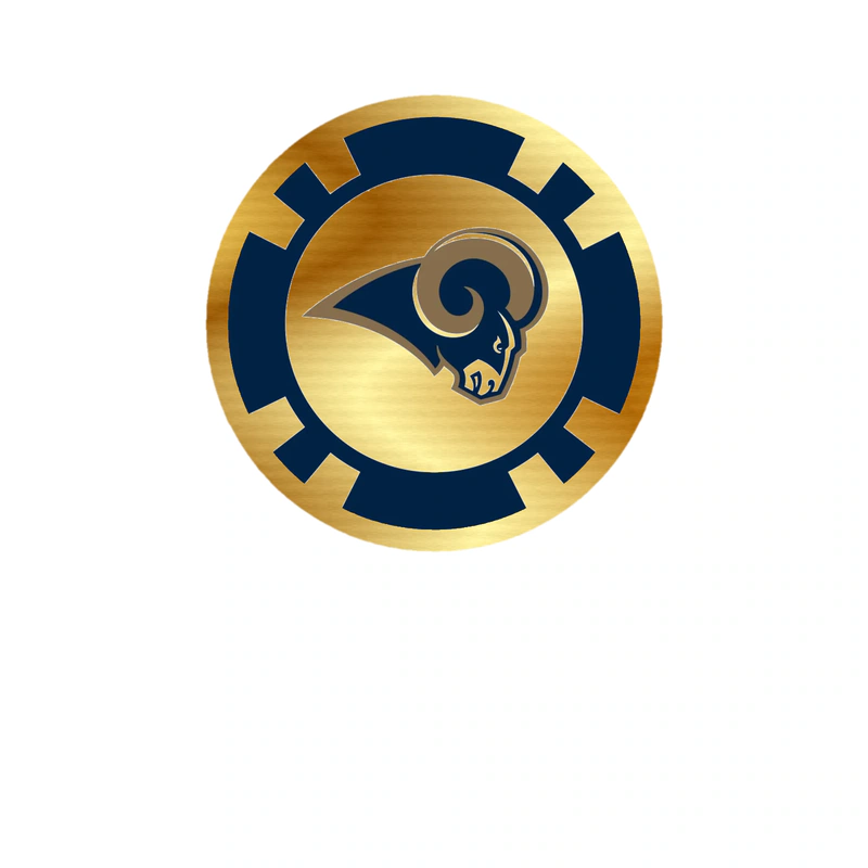 Los Angeles Rams - Image 9 - Gold Chrome Vinyl Sticker - Custom Size