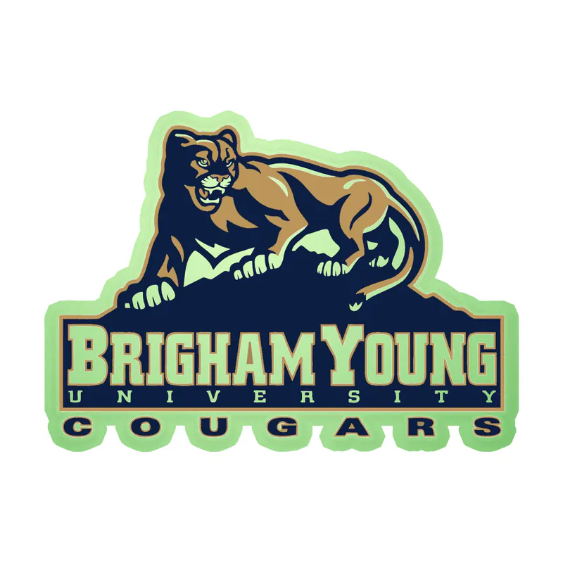 Brigham Young University - Image 1 - Glow in the Dark Vinyl Decal - Custom Size