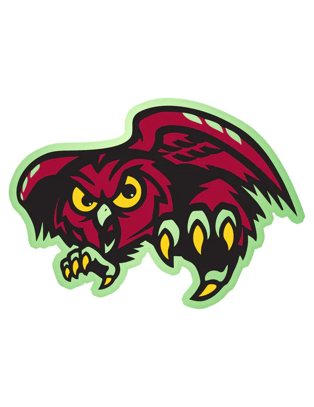 Temple University - Image 1 - Glow in the Dark Vinyl Decal - Custom Size