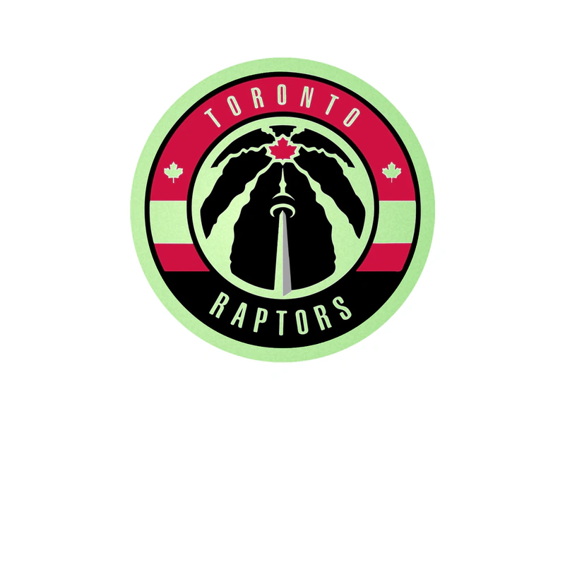 Toronto Raptors - Image 3 - Glow in the Dark Vinyl Sticker - Custom Size