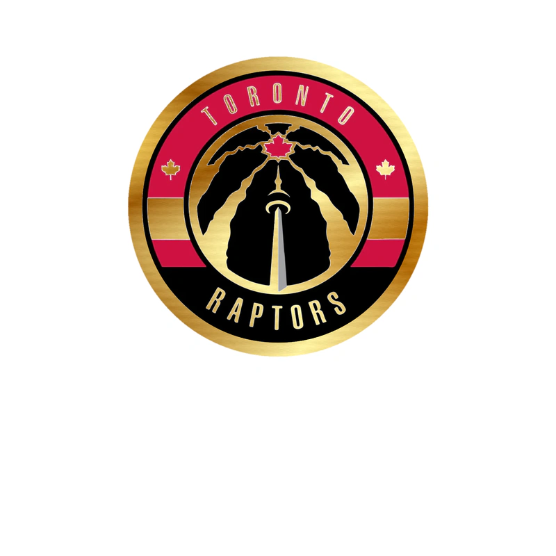 Toronto Raptors - Image 3 - Gold Chrome Vinyl Sticker - Custom Size