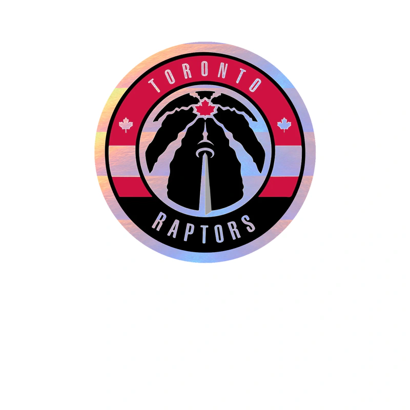 Toronto Raptors - Image 3 - Holographic Vinyl Sticker - Custom Size