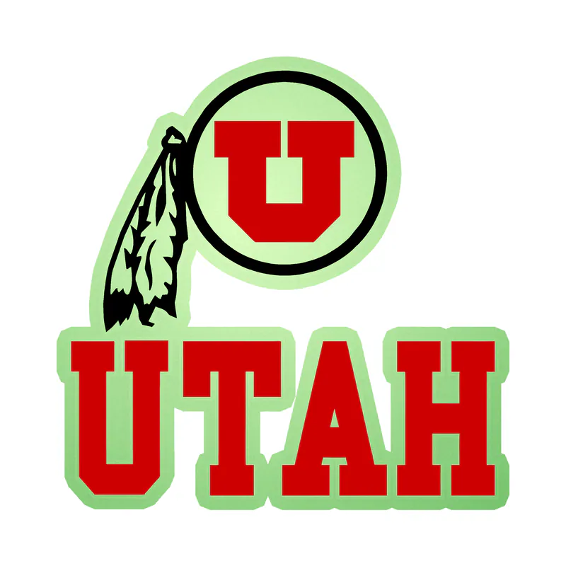 Utah Utes - Image 3 - Glow in the Dark Vinyl Decal - Custom Size