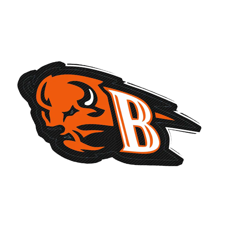 Bucknell Bison - Image 3 - Carbon Fiber Vinyl Decal - Custom Size