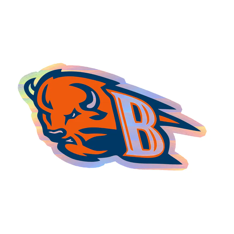 Bucknell Bison - Image 3 - Holographic Vinyl Decal - Custom Size