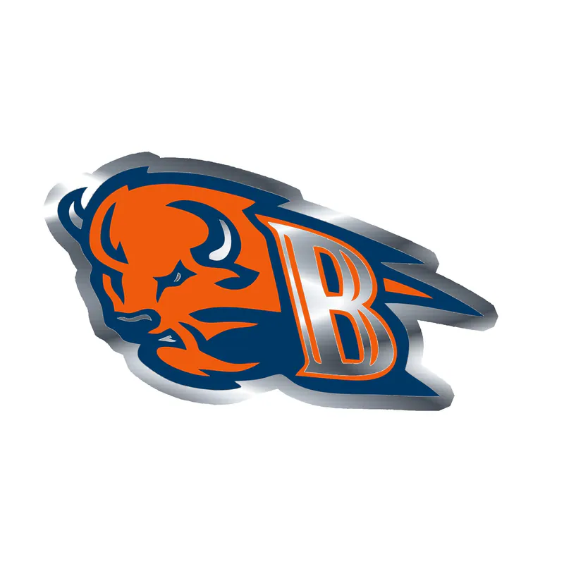Bucknell Bison - Image 3 - Silver Chrome Vinyl Decal - Custom Size