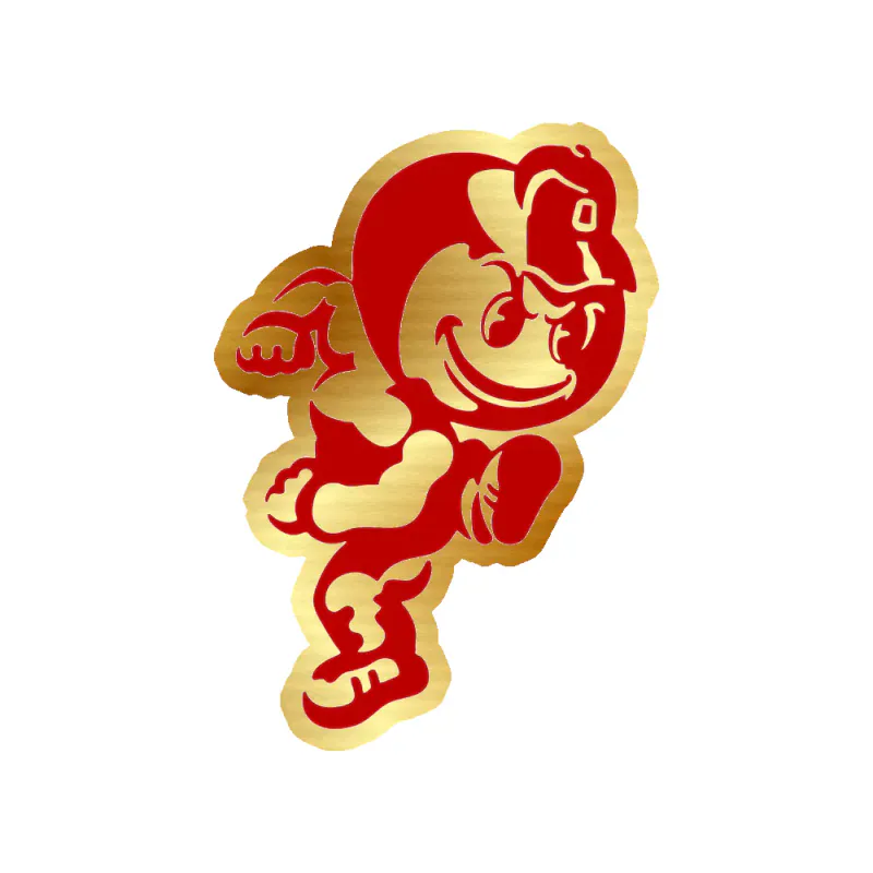 Ohio State Buckeyes - Image 4 - Gold Chrome Vinyl Decal - Custom Size