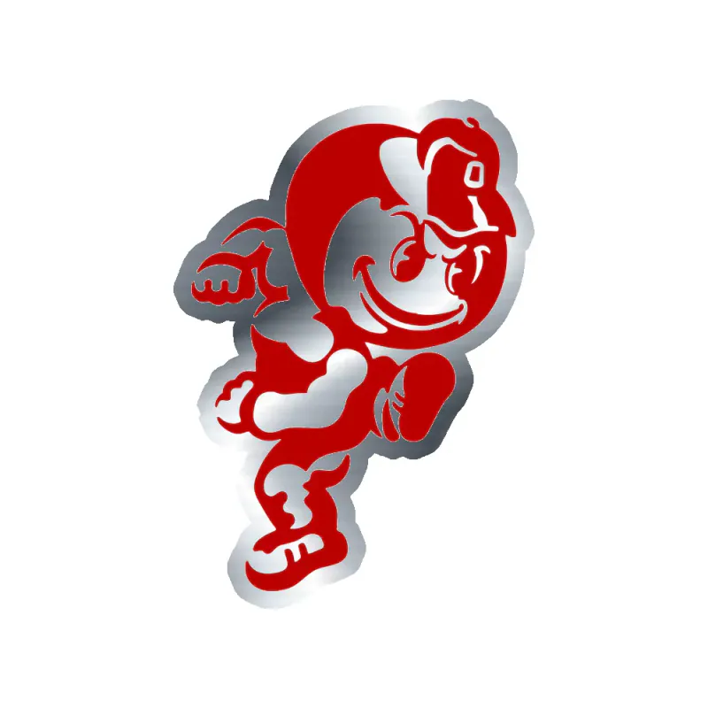 Ohio State Buckeyes - Image 4 - Silver Chrome Vinyl Decal - Custom Size