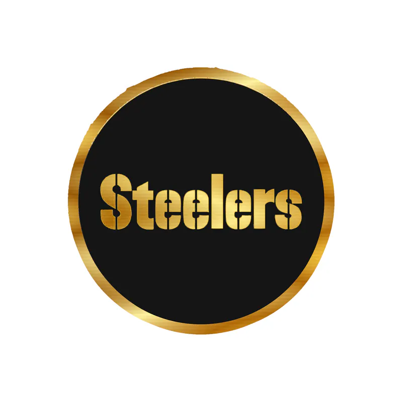 Pittsburgh Steelers - Image 6 - Gold Chrome Vinyl Sticker - Custom Size