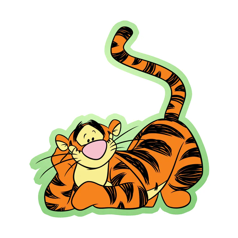 Winnie The Pooh - Tigger - Glow in the Dark Vinyl Sticker - Custom Size
