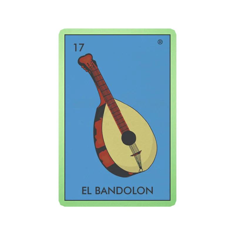 Loteria – El Bandolon – Glow in the Dark Vinyl Decal – Custom Size