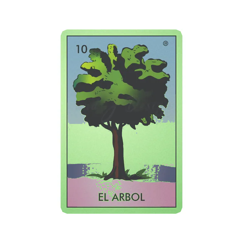 Loteria – El Arbol – Glow in the Dark Vinyl Decal – Custom Size