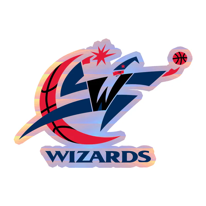 Washington Wizards - Image 10 - Holographic Vinyl Sticker - Custom Size