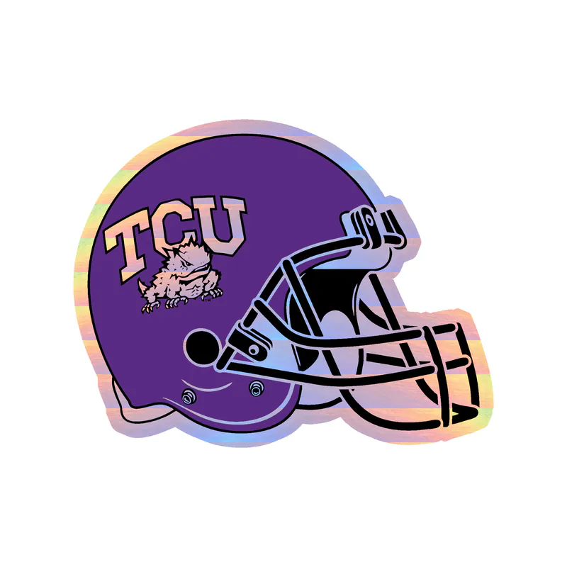 TCU Horned Frogs - Image 13 - Holographic Vinyl Decal - Custom Size