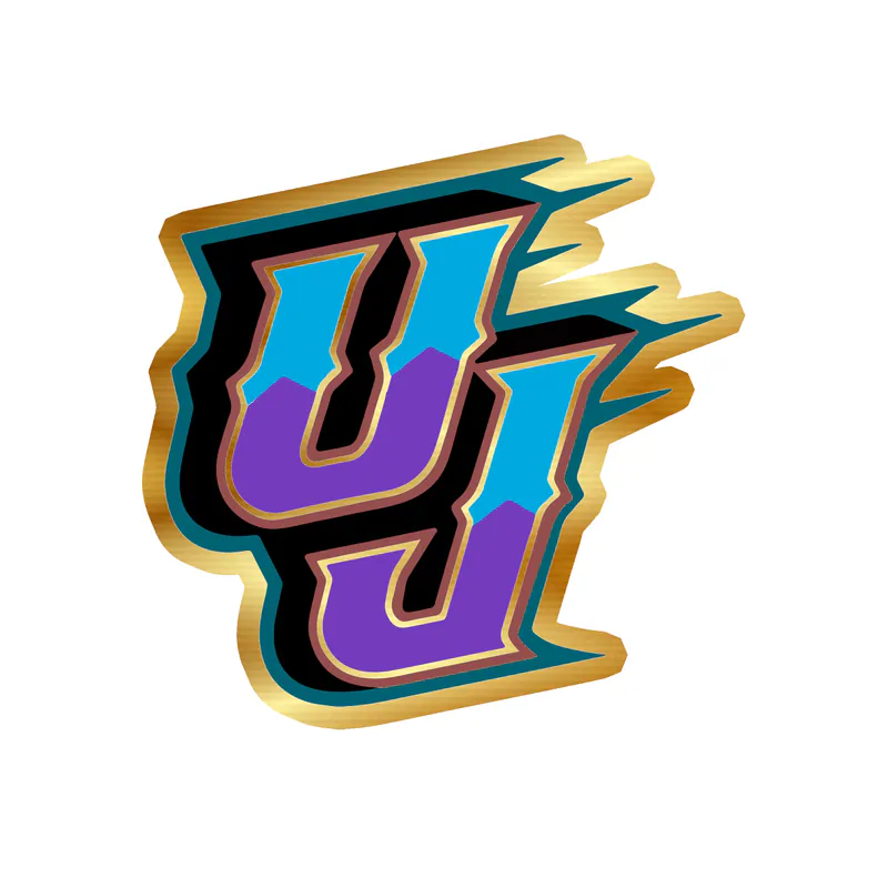 Utah Jazz - Image 3 - Gold Chrome Vinyl Sticker - Custom Size