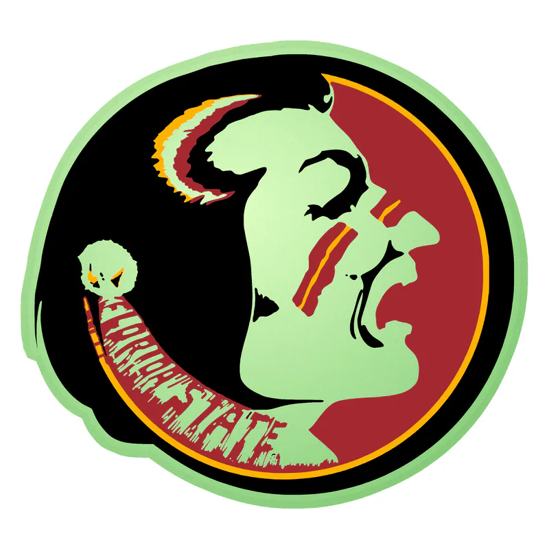 Florida State Seminoles - Image 1 - Glow in the Dark Vinyl Decal - Custom Size