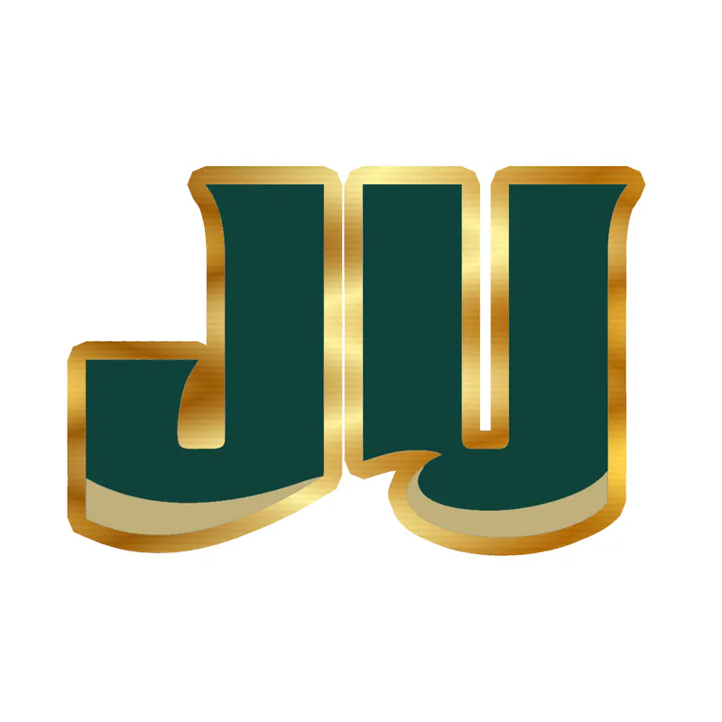 Jacksonville Dolphins - JU - Gold Chrome Vinyl Decal - Custom Size