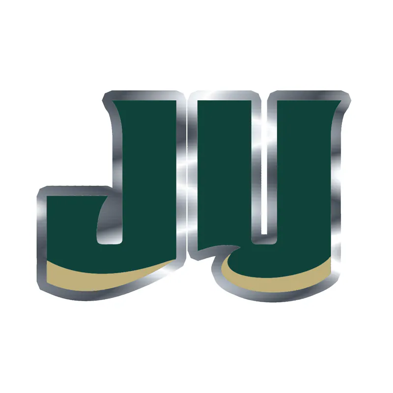 Jacksonville Dolphins - JU - Silver Chrome Vinyl Decal - Custom Size