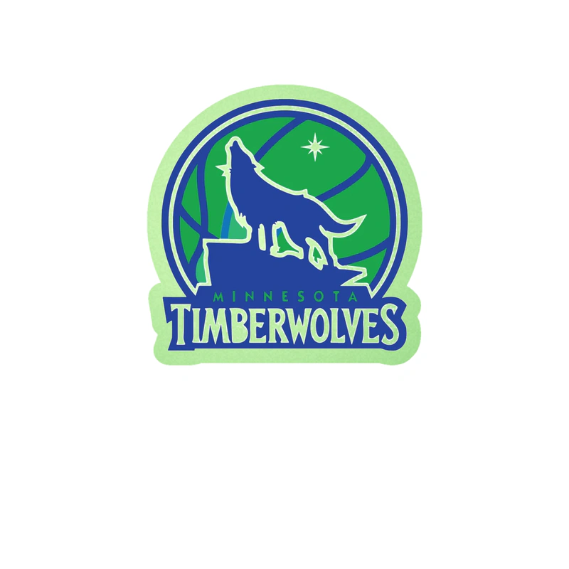 Minnesota Timberwolves - Image 7 - Glow in the Dark Vinyl Sticker - Custom Size