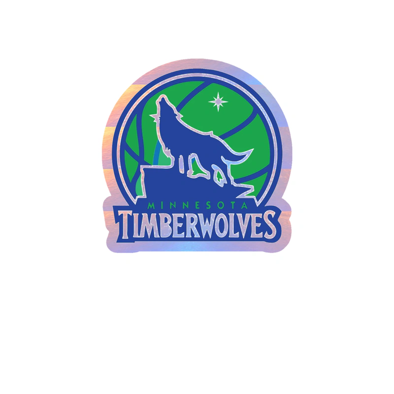 Minnesota Timberwolves - Image 7 - Holographic Vinyl Sticker - Custom Size