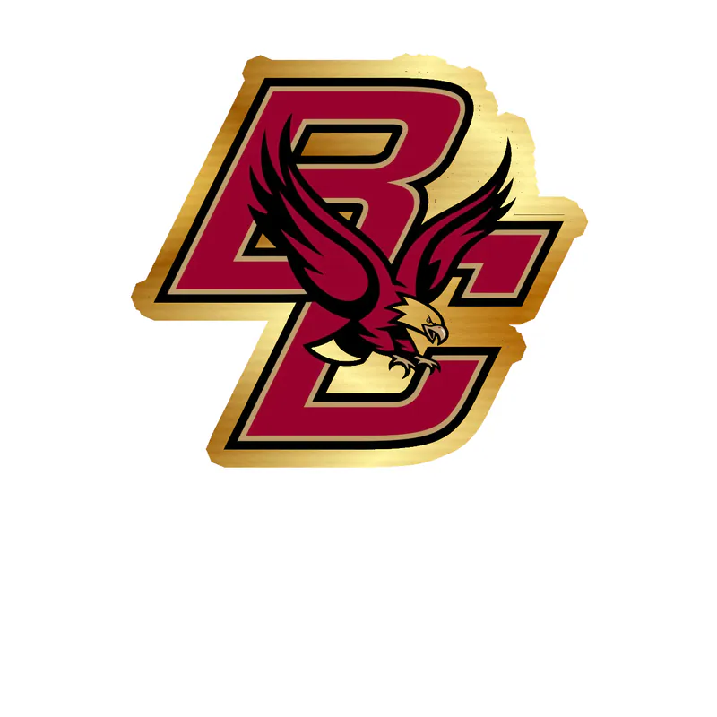 Boston College Eagles - Image 2 - Gold Chrome Vinyl Decal - Custom Size