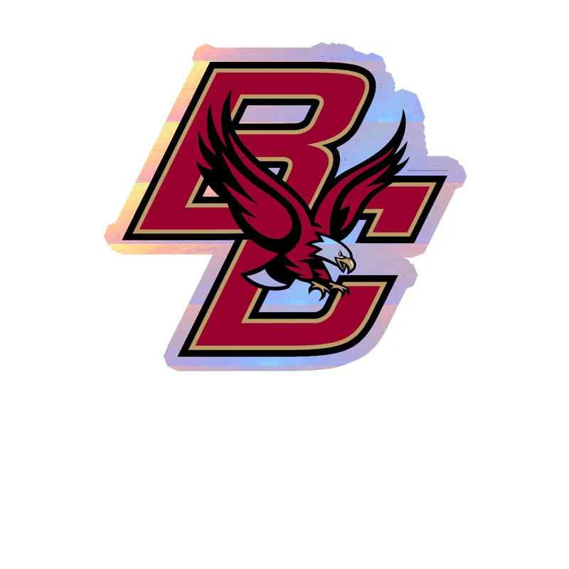Boston College Eagles - Image 2 - Holographic Vinyl Decal - Custom Size