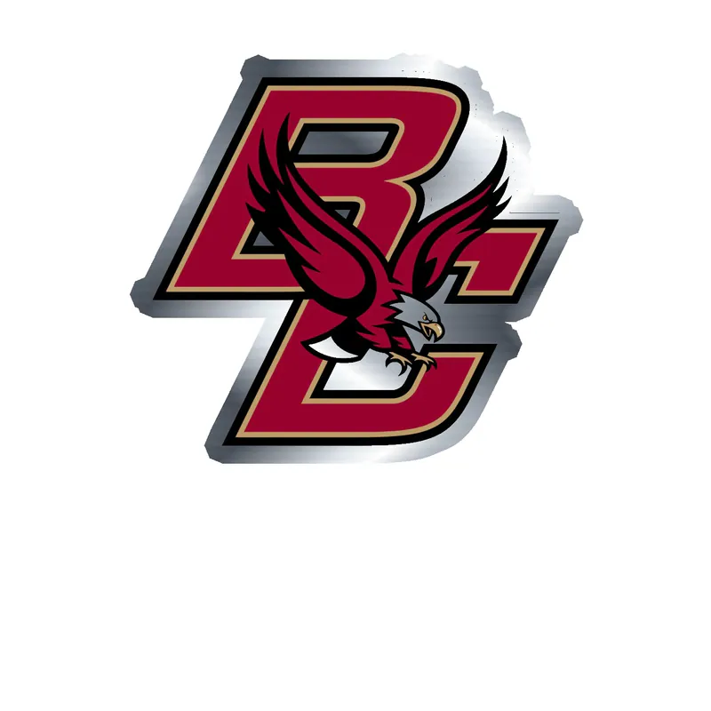 Boston College Eagles - Image 2 - Silver Chrome Vinyl Decal - Custom Size