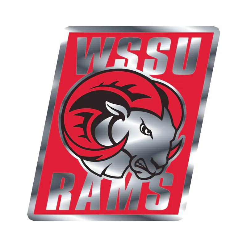 Winston-Salem State University Silver Chrome Vinyl Decal