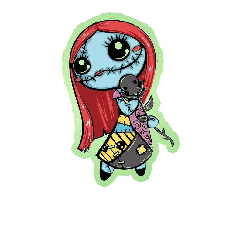 Nightmare Before Christmas Glow in the Dark Vinyl Sticker - Custom Size
