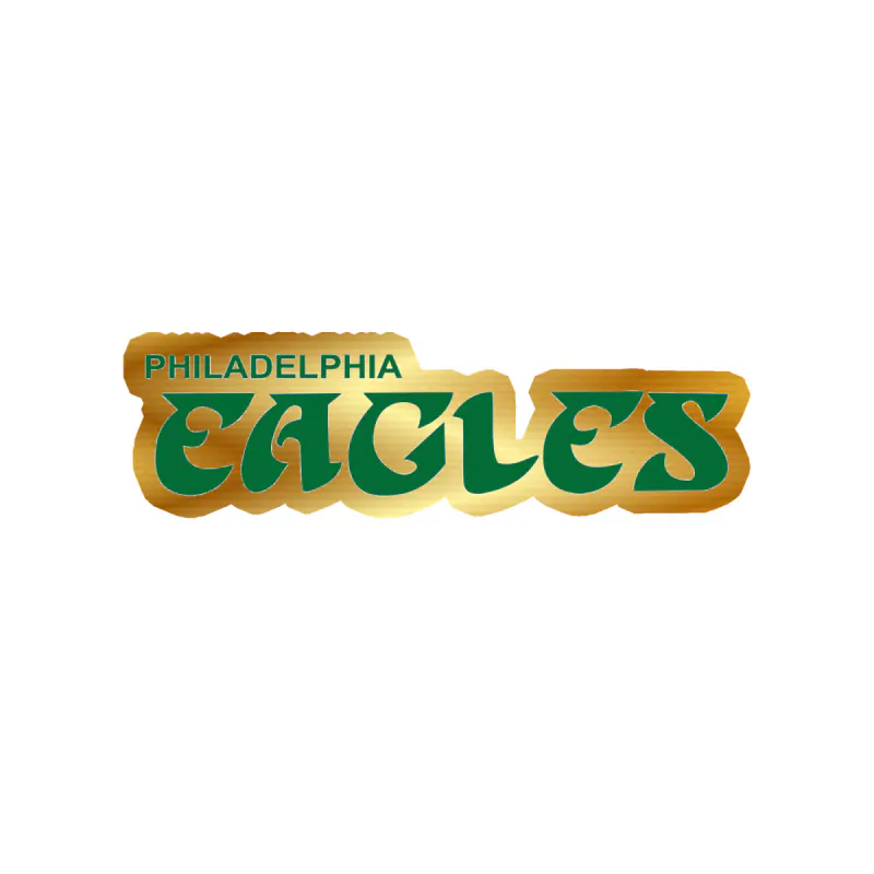 Philadelphia Eagles - Image 19 - Gold Chrome Vinyl Sticker - Custom Size